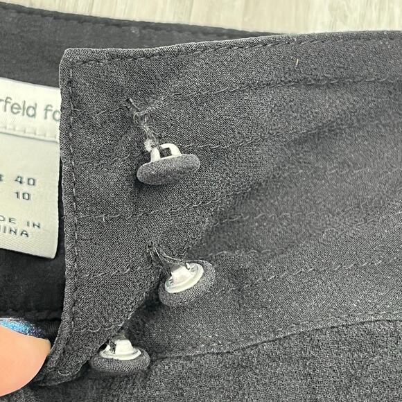 Karl Lagerfeld For H&M Black Silk Flowy Whimsygoth Grunge Witchy Mini Skirt 10 - Picture 3 of 11